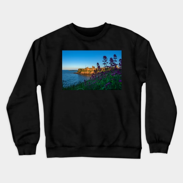 Golden Hour Tynemouth Priory Crewneck Sweatshirt by axp7884